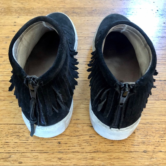 JOSHUA SANDERS SUEDE FRINGE SNEAKERS - Picture 4 of 6